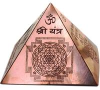 Qukiy Energize Copper Pyramid Vastu Dosh Nivaran with Syllable Mantra,Shri Kuber Mantra with Ganesha Yantra Home Decor -Puja Item -Diwali Gift