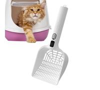 Qukoielly Cat Litter Scoops,Rechargeable Deodorizing Spray Poop Sifting Shovel,Cat Shovel with Water Tank - for Pet Home Indoor Men Women Cleaning Kitten Odor