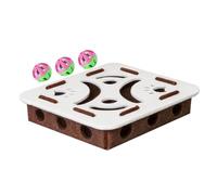 Qukoielly Cat Nail File Box | Felt Interactive Toys | Cat Maze with Ball | for Apartment Behavior Training Alone Time After Meal Home Bedroom Play Area