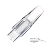 Qukoielly Clear Saxophone Mouthpiece,Saxophone Attachment Mouthpiece - Musical Instrument Accessories for Beginners Students Teachers Musicians Music Enthusiasts
