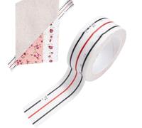 Qukoielly Diagonal Seam Tapes, Washable Sewing Basting Tape, Convenient Straight Diagonal Seams Instruction Tool, Accurate Quilting Sewings Machine Tape, for Stitching Straight, Sewing Machine