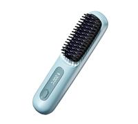 Qukoielly Hair Straightener Comb | Fast Heating Rechargeable Styling Tools | Ionic Hair Straightener Comb | for Outdoor Travel Vacation Morning Rush