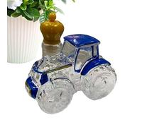 Qukoielly Liquor Decanter | Glass Tractor Empty,Glass Liquor Bottle Whiskey Decanter - for Wine Bourbon Tequila Vodka Home Decor Bar Office Restaurant Men Dad Birthday