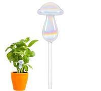 Qukoielly Self-Watering Stakes, Glass Mushroom Shape Automatic Irrigation Drip, Watering Spikes for Outdoor Plants, for Outdoor Indoor Garden Patio Pots Flower Yard Lawn