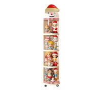 Qukoielly Stuffed Animal Holder,Snowman Shaped Clear Plush Display Tower | Stuffed Animal Storage Toy Organizer with Wheels - for Nursery Kids Room Bedroom Home Daycare Center Living Room