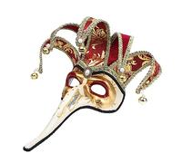 Quligeta Mardi Gras Venetian Plague Doctor Jester Mask Masquerade Halloween Wall Decorative Mask