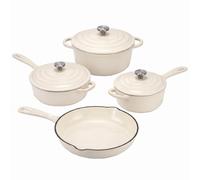 QuliMetal Nonstick Enameled Cast Iron Cookware Set, 4-Piece, Round, for Sourdough Bread, Oven Safe up to 260°C, Suitable for All Stovetops