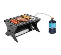 QuliMetal Portable Camping Grill - Foldable Charcoal/Gas Grill with Carry Bag | Heavy-Duty Backpacking BBQ & Fire Pit Grill for Outdoor Cooking, Camping, Tailgating, Patio & Backyard