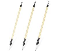 Qulkws 3 Pack Chinese Calligraphy Set 3 Sizes Chinese Calligraphy Brush Traditional Wooden Watercolor Ink Pens Chinese-Writing Brushes for Beginner Writing Painting Watercolor Art Tools