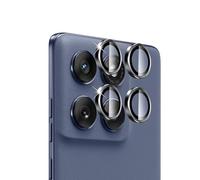 QULLOO Camera Screen Protector for Motorola Moto Edge 60 Fusion / 60 Pro / 60 for Tempered Glass, Camera Protection 9H Hardness Lens Tempered Glass Film Individual Ring Made of Metal, Ultra Clear