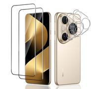 QULLOO for Huawei Pura 80 Ultra Screen Protector, [2+2 Pieces] Tempered Glass & Camera Lens Protector, Ultra HD Bubble-Free 9H Hardness Tempered Glass