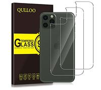 QULLOO for iPhone 11 Pro Back Screen Protector, 9H Hardness Temepred Glass Back Film Anti-Fingerprint Case Replacement for Apple iPhone 11 Pro 5.8" 2019-2 Pack