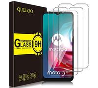 QULLOO Glass Screen Protector for Motorola Moto G9 Play/Moto G10 / Moto G30, [3 Pack ] Ultra Resistant 9H Hardness Tempered Glass Screen Protector for Moto G9 Play/Moto G10 / Moto G30