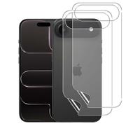 QULLOO Matte Arriere Protection écran pour iPhone 17 Air, 2 Pieces Matt Arrière Film Protection TPU Souple Transparent Hydrogel Anti-Rayures Arrière Vitre Protection