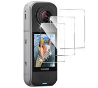 QULLOO Screen Protector for Insta360 X4 Air for Tempered Glass, Pack of 3 Screen Protectors for Insta360 X4 Air Accessories, 9H Hardness Protection Glass Film Anti-Scratch Ultra Clear Screen Protector