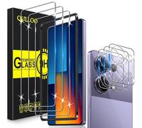 QULLOO Screen Protector for Xiaomi Poco M6 Pro 4G, Pack of 3 Tempered Glass with 9H Hardness, Waterproof & Anti-Fingerprint