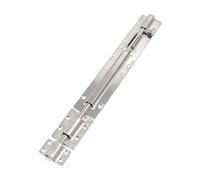 Quluxe 10.55inch Long Stainless Steel Barrel Bolt Lock Latch Exterior with 20 Screws for Doors and Windows with Brushed Finish