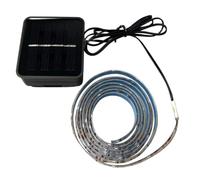 QUMIIRITY 1.5m Solar Powered Basketball Frame Sensor LED Light Strip Black Ip65 Waterproof Outdoor Basketball Practice Night Decorative Lamp