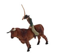 QUMIIRITY 1 Set Cowboy Figurine Model Realistic Wild West Action Figure Playset for Educational Ranch Desktop Decoration for Birthdays and Christmas