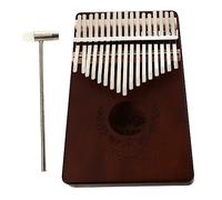 QUMIIRITY 1 Set Portable Kalimba Thumb Piano Key Finger Piano for Beginners Outdoor Use Coffee Color Exquisitely Crafted Sound for Friends
