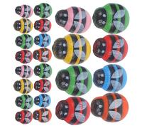 QUMIIRITY 100pcs Wooden Bee Stickers Self-Adhesive Embellishments for Crafting Scrapbooking Decorations Bee Themed Shower Supplies Miniature Bee Decor for Parties and Costumes