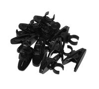 QUMIIRITY 10pcs Black Microphone Clip Rotatable Holder for Easy Setup and Recording and Stage Performance