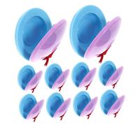QUMIIRITY 10pcs Boy Girl Finger Castanets Percussion Instruments for Music Rhythm Design Early Learning Music Tool for Toddlers Coordination and Intelligence
