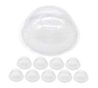 QUMIIRITY 10pcs Domes for Crafts DIY Micro Landscape Hemispherical Hood Round Cover for Card Making and Christmas Scenes