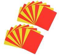 QUMIIRITY 10Pcs Portable Football Referee Cards Set Red Yellow PVC Match Accessories Professional Multi-Function Soccer Judge Kit for Football Matches