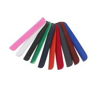 QUMIIRITY 10pcs Pu Business Portable Pen Covers Pencil Sleeve Set Universal Pen Protective Cases for Office and Travel, Mixed Color Leather Stylus Pencil Bags for Adults Random Color