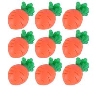 QUMIIRITY 10pcs Simulated Carrot Decor Resin Ornaments Adorable Appearance and Decorative Function for Living Room and Office Easter Craft Accessories