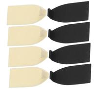 QUMIIRITY 10pcs Violin Bow Tips Replacement Parts Plastic Horsehair Protectors for Violin and Viola Accessories Black and White Pad Set