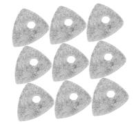 QUMIIRITY 10pcs Wool Felt Guitar Picks 4mm Ukulele Plectrums Grey Bass Acoustic Instrument Accessories