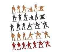 QUMIIRITY 120pcs Plastic Soldiers Figurines Set for Children 1:36 Scale Toy Soldiers Decorations Military Playset for Educational and Role Play Random Style