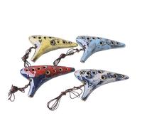QUMIIRITY 12holes Alto c Ocarina Wind Musical Instrument for Beginners and Professionals Suitable for Music Random Mixed Colors Easy to Play