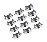 QUMIIRITY 12pcs Half Face Mask Face Mask Wolf Cosplay Costume Party Favors Grey Felt