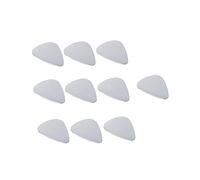 QUMIIRITY 12pcs Stainless Steel Electric Guitar Picks Ukulele Plectrums Lightweight Double-sided Shiny Comfortable Grip for Musicians Wear-resistant