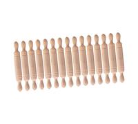 QUMIIRITY 15Pcs Mini Wooden Rolling Pins for Dollhouse Decoration Small Craft Dolly House Ornaments Smooth Surface Kitchen for Imaginative Play and Hand Skill Development