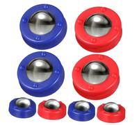 QUMIIRITY 16Pcs Tabletop Rollers for Mini Shuffleboard Game with Sliding Beads Curling Pucks for Boys and Indoor and Outdoor Fun