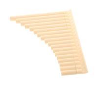 QUMIIRITY 18-pipe Pan Flute Musical Instrument Kit with Carrying Bag, Easy to Learn Resin Panpipe for School Use and Education, Ivory White Beginner Pan Pipes for Folk Music