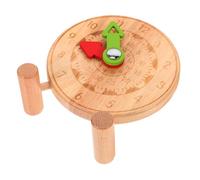 QUMIIRITY 1Pc Learning Wooden Clock Plaything for Educational Mini Clock with Smooth Edges Cognitive for Early Learning and Design