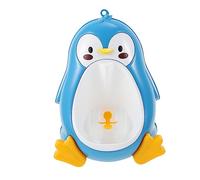 QUMIIRITY 1Pc Penguin Shape Boy Training Urinal Wall Mounted Potty for Independent Urination Easy to Clean Fun Capacity Portable Pee Trainer Green