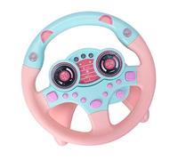 QUMIIRITY 1Pc Pink Simulation Steering Wheel Early Educational Plaything for Interactive Steering Wheel with Sounds for Imagination and Brain Development