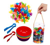 QUMIIRITY 1Set Animal Counting Animal Color Matching Sorting Game for Tpe Learning to Enhance Fine Motor Skills and Cognitive Development