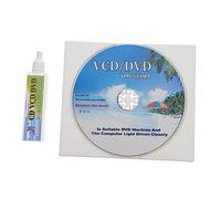 QUMIIRITY 1set Cd Player Cleaning Kit Set with Cleaning Disc and Liquid Improve Playback Quality Remove Dust and Dirt Extend Player Lifespan Compatible with Cd Vcd