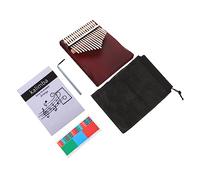 QUMIIRITY 1set Creative Tone Finger Piano for Beginners Kalimba Thumb Instrument Ergonomic Design Music Easy to Learn Chic Wooden Finish
