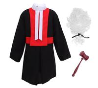 QUMIIRITY 1Set Unisex Judge Costume with Party for Role Play and Performances Judge Outfit for Ages Fun Learning Experience Dress Up