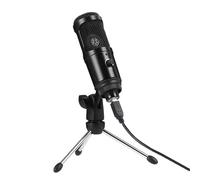QUMIIRITY 1set Usb Condenser Microphone Tabletop Stand for Recording Streaming and Video Chat and Play Intelligent Noise Reduction Compatible Laptop and Desktop Systems Random Style