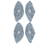 QUMIIRITY 2 Pairs Washable Thickened Cotton Shoe Covers for Men Women Non-Slip Wear-Resisting Indoor Dustproof Foot Protection Green Overshoes for Floor Cleanliness and Comfort