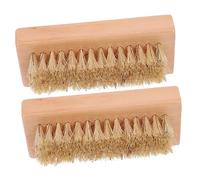 QUMIIRITY 2 Pieces Double-sided Guitar Fretboard Cleaning Brush with White Bristles for Acoustic, Bass, Ukulele Dust Removal and String Cleaning Tool